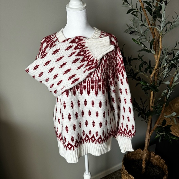 LOFT Fair Isle Textured Sweater - Picture 4 of 8